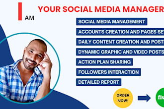 be your social media manager to skyrocket your business