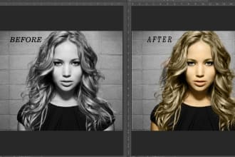 do image restoration, retouching, color correction, colorize