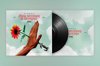 design music album cover or single cover art