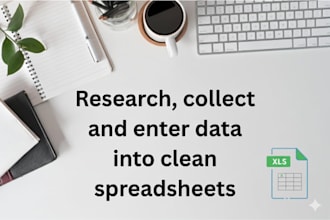 do 3 hours of internet research and data capture