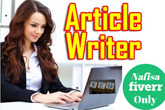 do research and SEO article writing