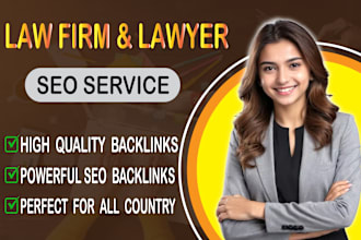 bouild 100 quality law firm or lawyer SEO backlinks