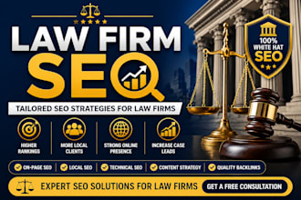 build 100 quality law firm or lawyer SEO backlinks