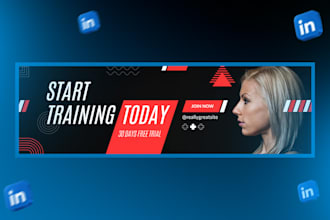 design eye catching stunning linkedin, facebook cover banner