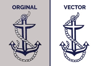 do redraw logo tracing vectorize illustration or anything