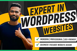 design or redesign a modern, responsive wordpress website