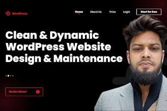 design a clean, dynamic, and responsive wordpress website
