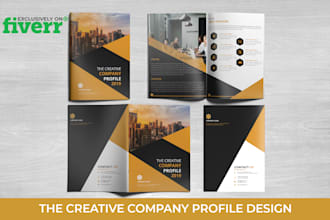 design and edit professional company profile brochure