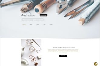 design a modern, boutique website for a business or artist