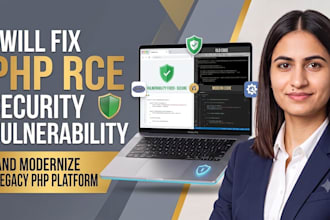 fix php rce security vulnerability and modernize legacy php platform
