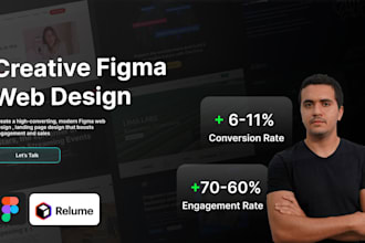 website design and landing page design figma