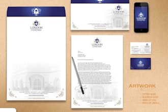 do your visiting card logo design and letterhead