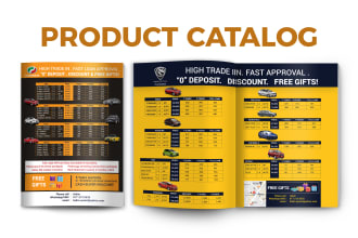 do a professional product catalog design