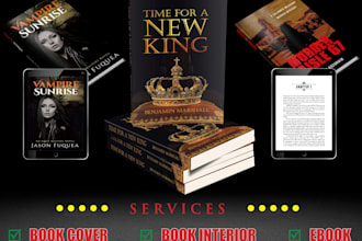design book cover, book interior, and ebook conversion
