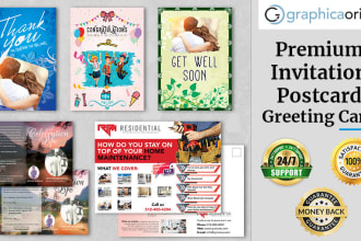 design a striking greeting card postcard or invitation
