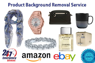 do photoshop background removal and cutout 25 images