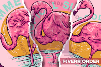 retro surf design for merch and clothing