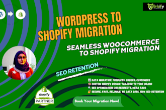 migrate wordpress woocommerce website to shopify, woocommerce store to shopify