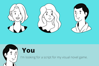 write a captivating visual novel game