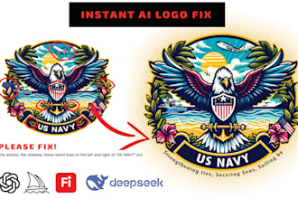edit, restore, fix, or enhance ai generated or old logo