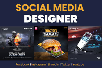 design social media posts, banner ads for facebook, instagram