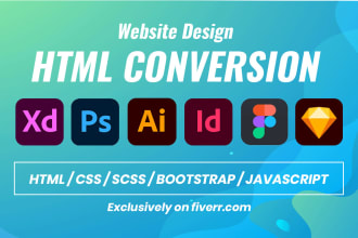 convert psd to html responsive website design