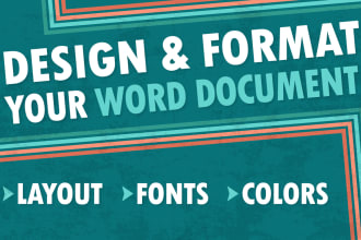 design and format your microsoft word document