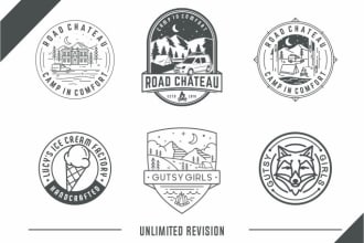 create creative emblem logo design