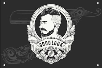 design classic logo with handrawn style