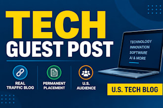 publish a technology guest post on a real traffic blog