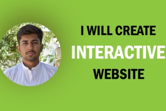 create your interactive website or web app