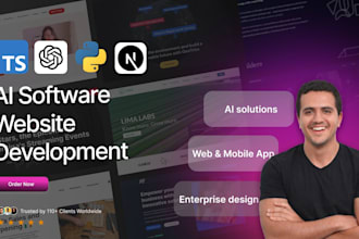 ai web application, ai website , ai software, a senior full stack developer