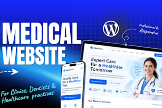 professional medical, doctor,healthcare,veterinary, dental clinic website design