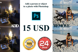 remove, add a person or object to a photo with photoshop