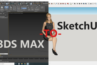convert your 3ds max file to a sketchup file with textures