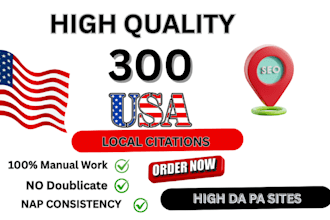 build high authority USA local citation with nap consistency