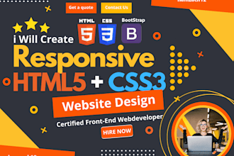 be your HTML , CSS , bootstrap developer