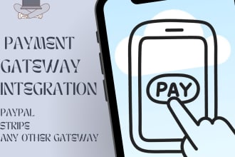 do any payment gateway integration paypal stripe etc