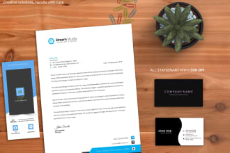 design business card, letterhead or stationary designs