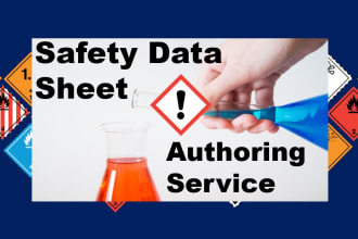 create ghs sds or msds and label for chemical product