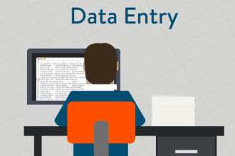 data entry and web research