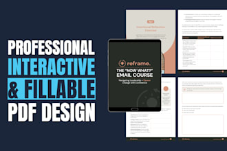 create interactive and fillable PDF workbook or checklist