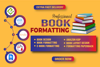 amazon KDP book formatting, paperback, kindle ebook formatting and ingramspark