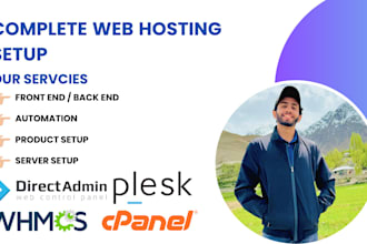 design and set up your web hosting website with whmcs