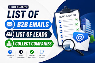do b2b lead search, linkedin lead generation, niche targeted email list building