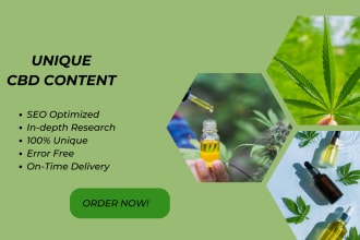write SEO blogs on cbd, cannabis, medical marijuana