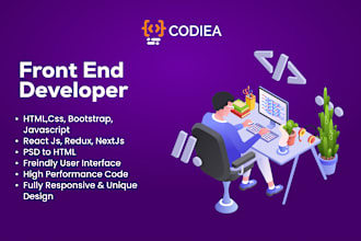 build frontend and web development solution with angularjs reactjs and vuejs
