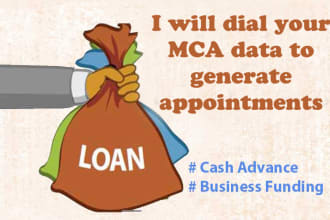 dial your mca data to generate appointments