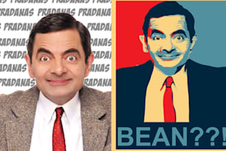turn your photo into campaign poster style picture