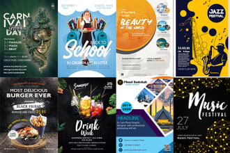 design business,event, real estate, sports flyer in 12 hours